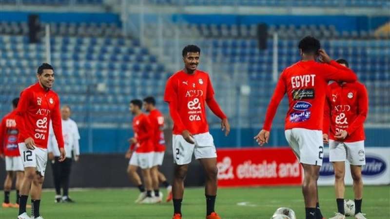 منتخب مصر بالزي الأساسي أمام بوتسوانا