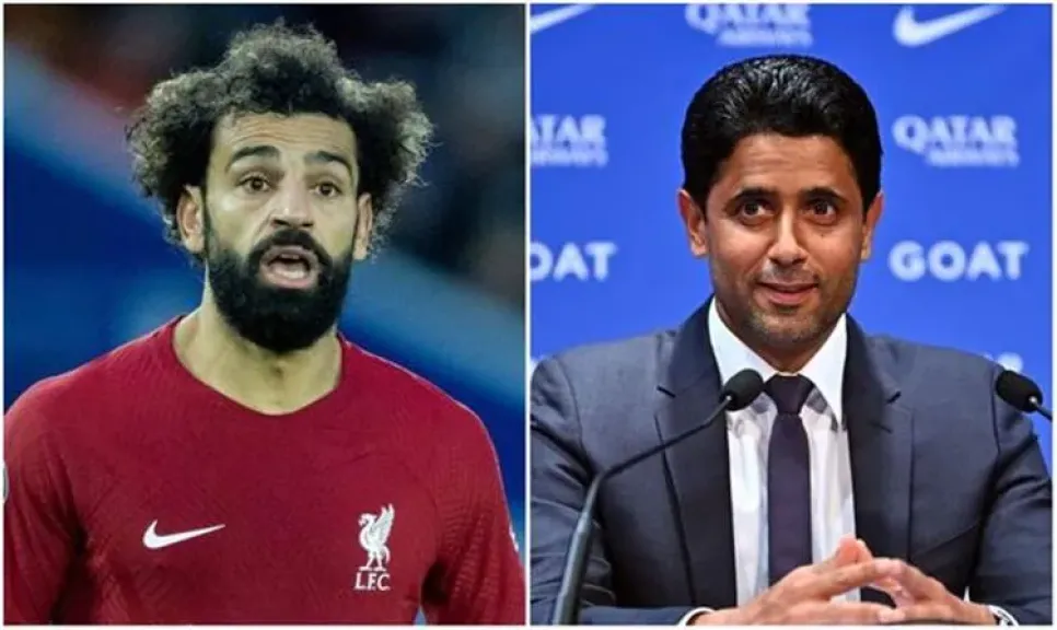 محمد صلاح ورئيس  نادي سان جيرمان