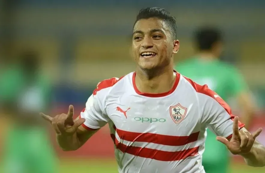 مصطفي محمد بقميص الزمالك.