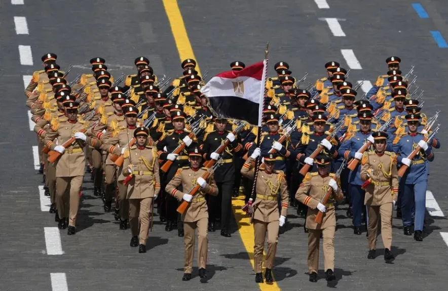 العسكرية المصرية تشارك في احتفالات النصر بروسيا