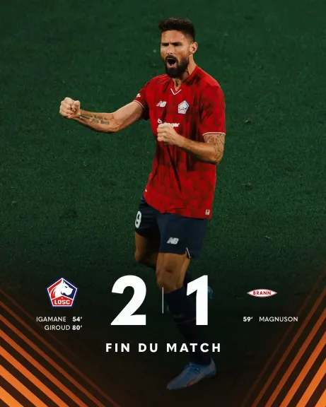 ليل الفرنسي يفتتح مشواره في الدوري الأوروبي بفوز مثير على برن النرويجي