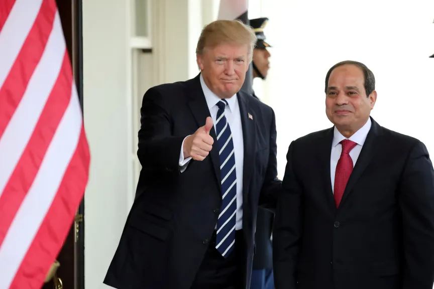 الرئيس السيسي والرئيس ترامب