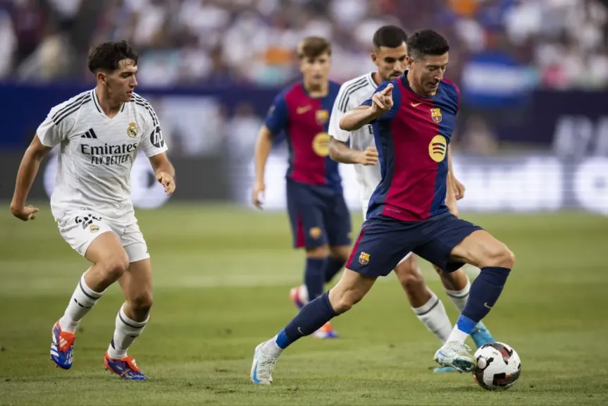 ريال مدريد ينتصر على برشلونة في كلاسيكو الارض  ويتصدر بفارق 5... ريال مدريد ينتصر على برشلونة في كلاسيكو الارض  ويتصدر بفارق 5 نقاط في الدوري الإسباني