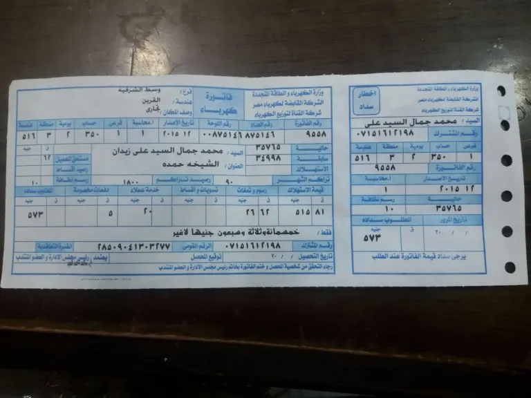 نعرف علي خدمة «الاستعلام الإلكتروني عن فواتير الكهرباء» في مصر تضاعف سرعة وسهولة الدفع