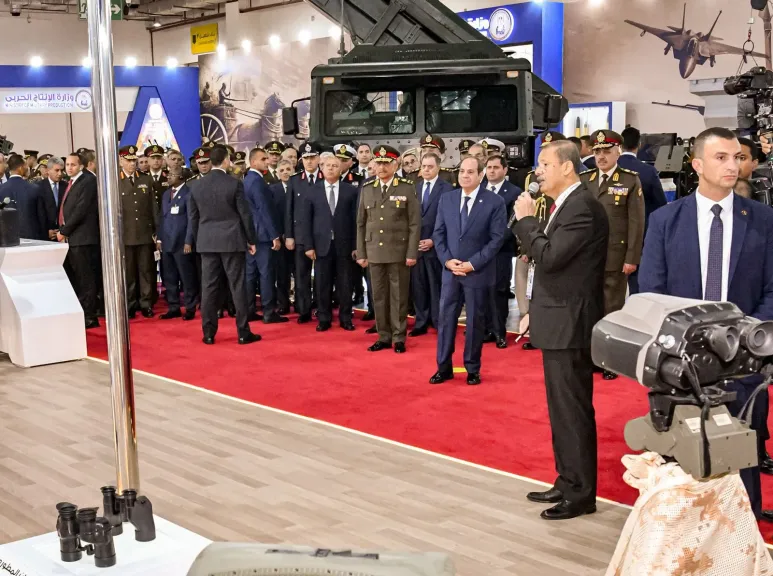 الرئيس السيسي يشهد افتتاح المعرض الدولي الرابع للصناعات الدفاعية «إيديكس 2025»